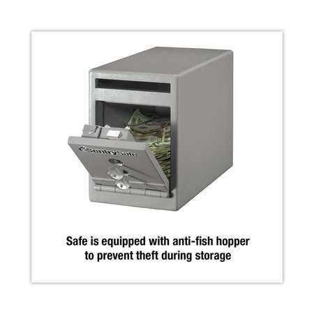 Sentry Safe Drop Slot Depository Safe, with Dual-key 20 lbs lb, Silver, Steel UC025K